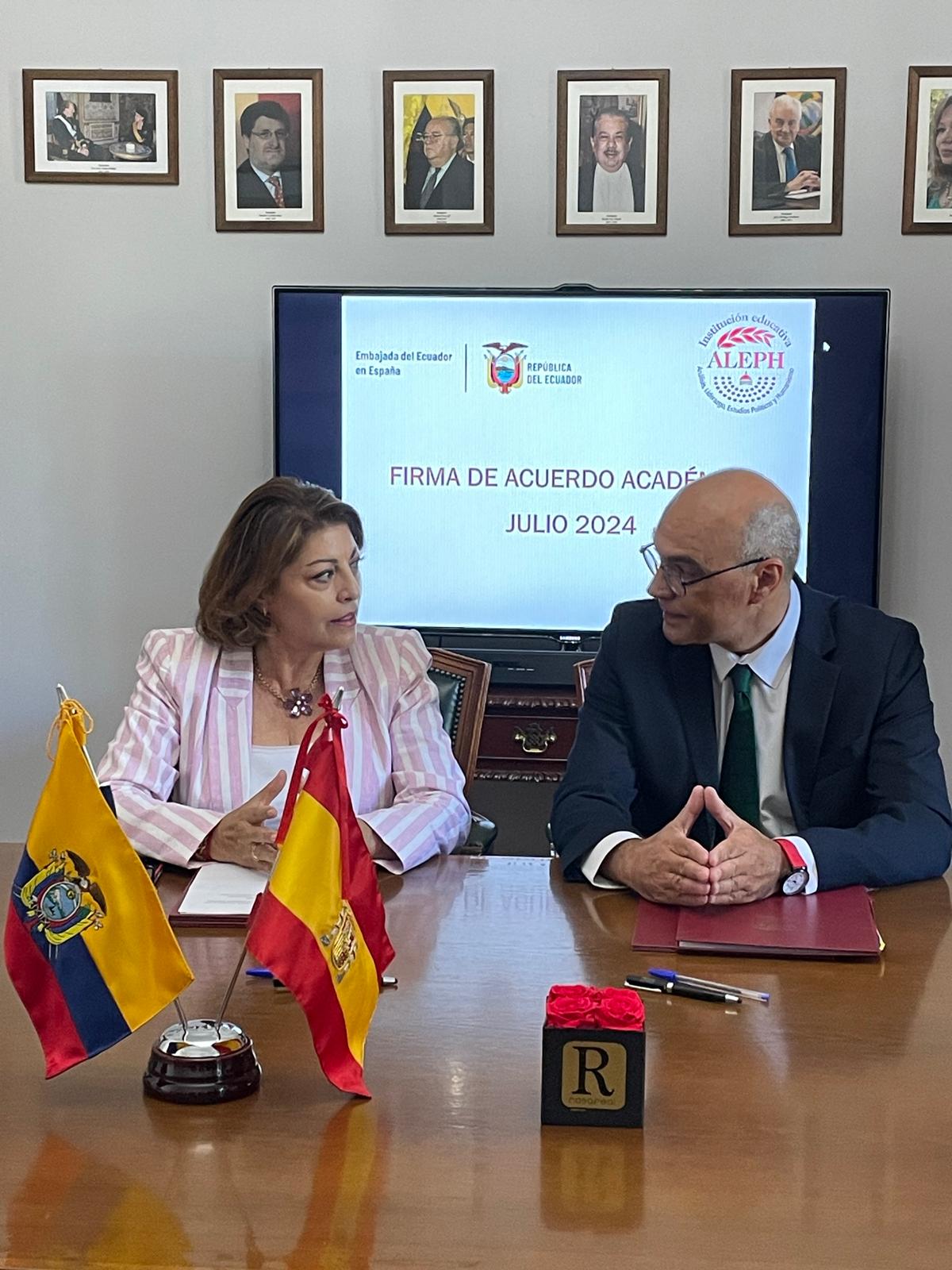 La Institución Educativa ALEPH y la Embajada de Ecuador en España ...