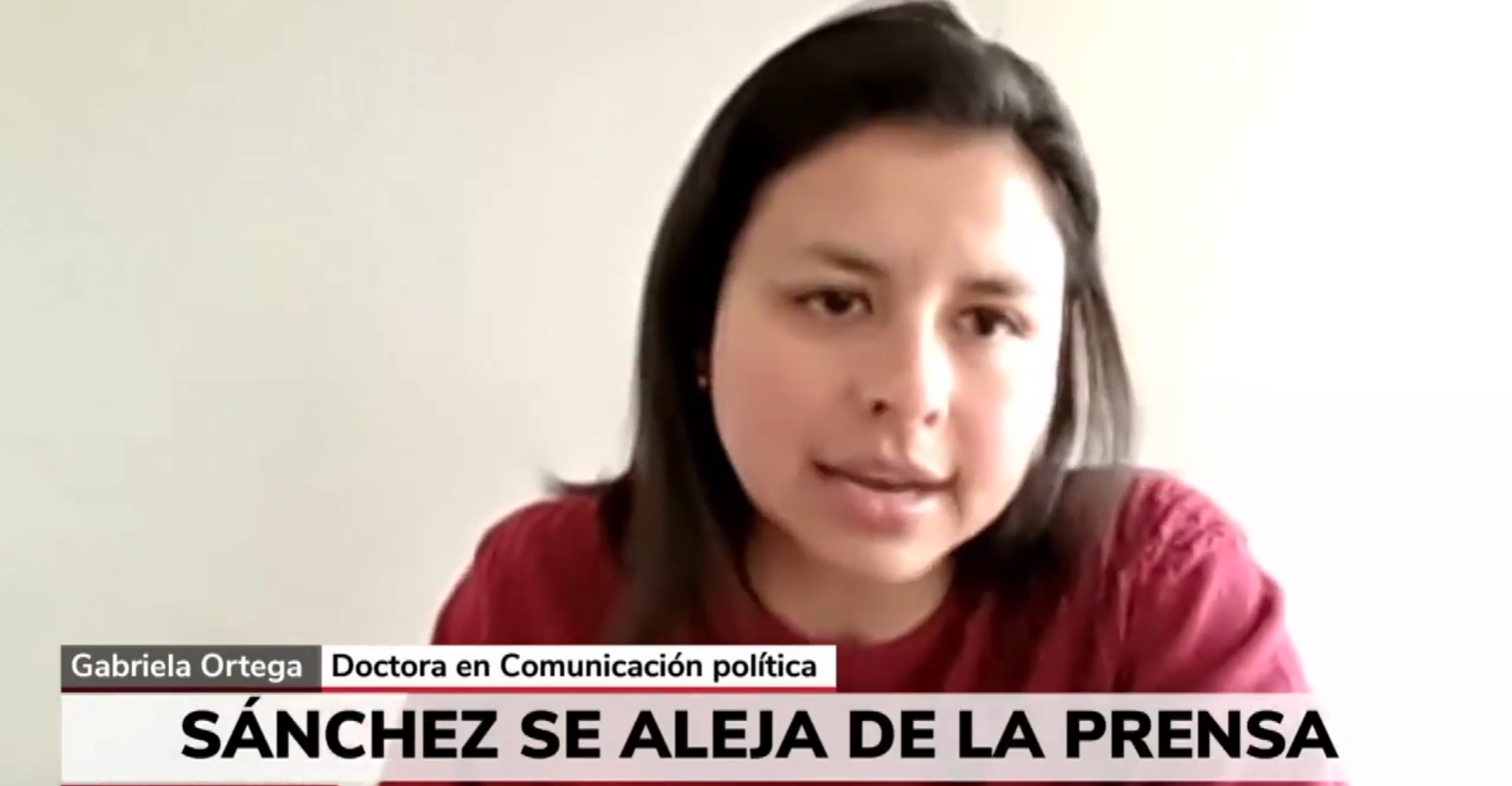 Gabriela Ortega Telemadrid informativo